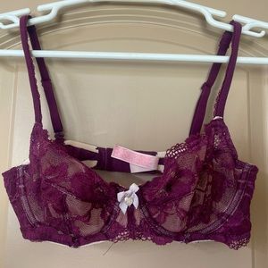 Victoria's Secret Plum Lace Body by Victoria
Unlined Demi Bra